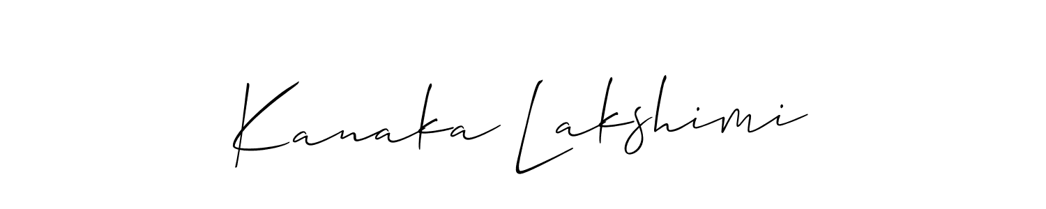 Also You can easily find your signature by using the search form. We will create Kanaka Lakshimi name handwritten signature images for you free of cost using Allison_Script sign style. Kanaka Lakshimi signature style 2 images and pictures png