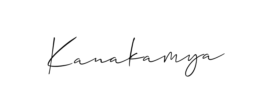Make a short Kanakamya signature style. Manage your documents anywhere anytime using Allison_Script. Create and add eSignatures, submit forms, share and send files easily. Kanakamya signature style 2 images and pictures png