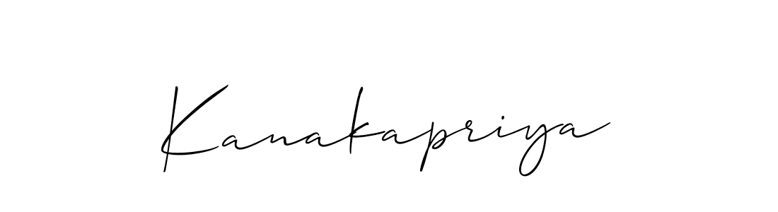 Best and Professional Signature Style for Kanakapriya. Allison_Script Best Signature Style Collection. Kanakapriya signature style 2 images and pictures png