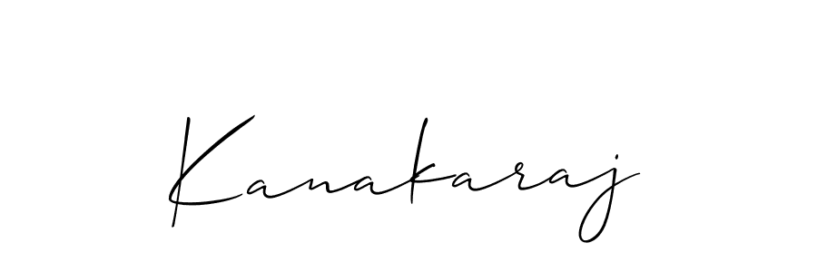 Make a beautiful signature design for name Kanakaraj. With this signature (Allison_Script) style, you can create a handwritten signature for free. Kanakaraj signature style 2 images and pictures png