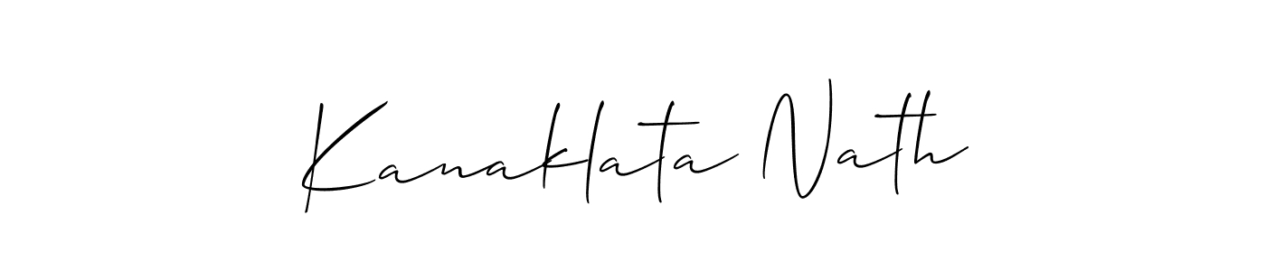 You can use this online signature creator to create a handwritten signature for the name Kanaklata Nath. This is the best online autograph maker. Kanaklata Nath signature style 2 images and pictures png
