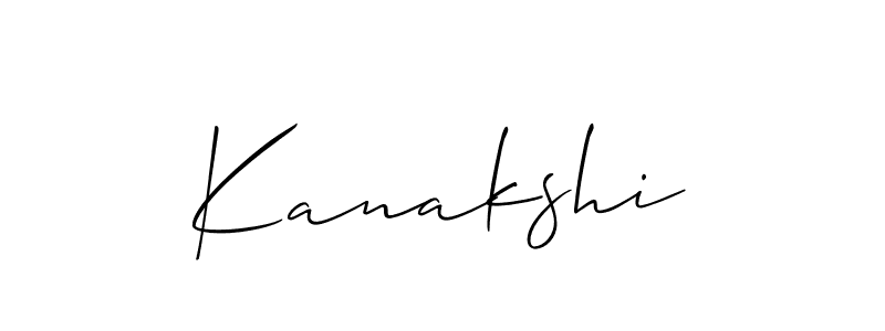 Also we have Kanakshi name is the best signature style. Create professional handwritten signature collection using Allison_Script autograph style. Kanakshi signature style 2 images and pictures png