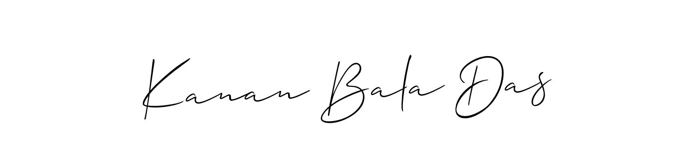 Similarly Allison_Script is the best handwritten signature design. Signature creator online .You can use it as an online autograph creator for name Kanan Bala Das. Kanan Bala Das signature style 2 images and pictures png