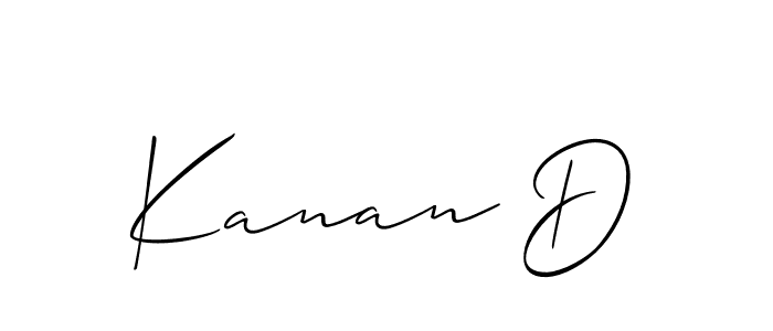 How to make Kanan D name signature. Use Allison_Script style for creating short signs online. This is the latest handwritten sign. Kanan D signature style 2 images and pictures png