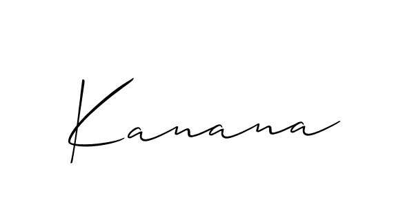 How to make Kanana signature? Allison_Script is a professional autograph style. Create handwritten signature for Kanana name. Kanana signature style 2 images and pictures png