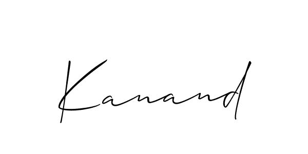 Best and Professional Signature Style for Kanand. Allison_Script Best Signature Style Collection. Kanand signature style 2 images and pictures png