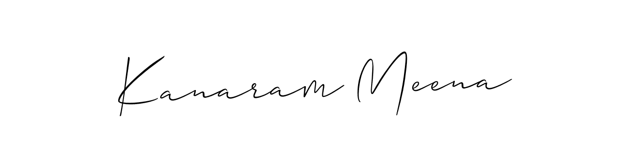 if you are searching for the best signature style for your name Kanaram Meena. so please give up your signature search. here we have designed multiple signature styles  using Allison_Script. Kanaram Meena signature style 2 images and pictures png