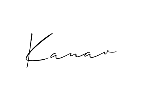 Also we have Kanav name is the best signature style. Create professional handwritten signature collection using Allison_Script autograph style. Kanav signature style 2 images and pictures png