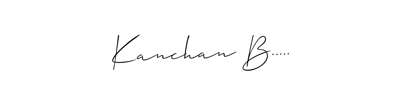 Also You can easily find your signature by using the search form. We will create Kanchan B..... name handwritten signature images for you free of cost using Allison_Script sign style. Kanchan B..... signature style 2 images and pictures png