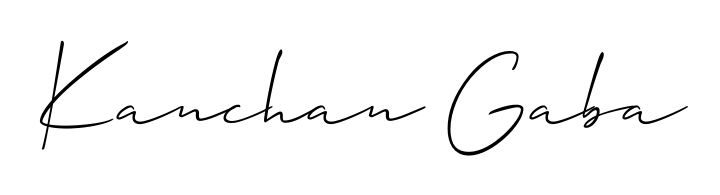 Quickly download Kanchan Gaba name signature in high-resolution PNG using Allison_Script style. Ready to insert into PDFs and online applications. Kanchan Gaba signature style 2 images and pictures png