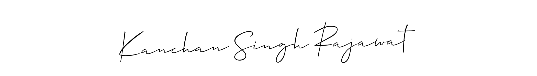 Create a beautiful signature design for name Kanchan Singh Rajawat. With this signature (Allison_Script) fonts, you can make a handwritten signature for free. Kanchan Singh Rajawat signature style 2 images and pictures png