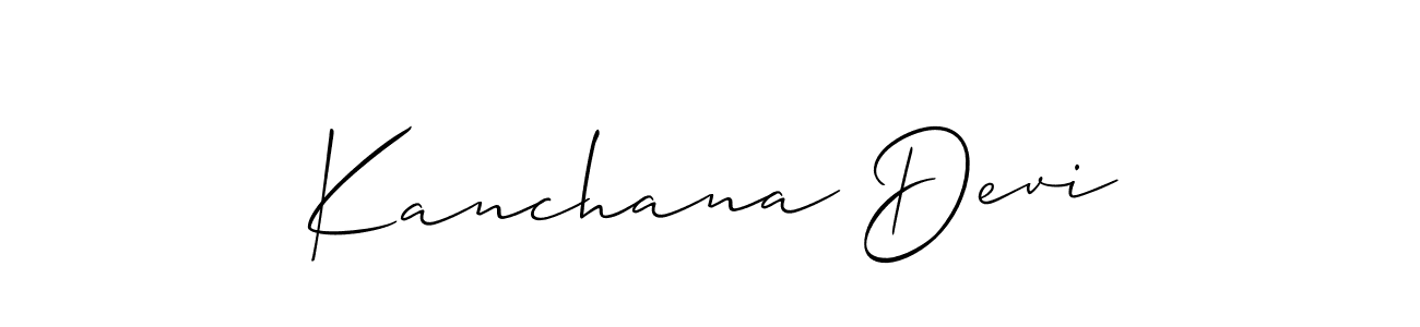 if you are searching for the best signature style for your name Kanchana Devi. so please give up your signature search. here we have designed multiple signature styles  using Allison_Script. Kanchana Devi signature style 2 images and pictures png