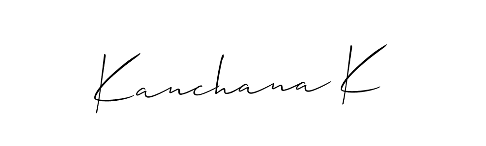 Best and Professional Signature Style for Kanchana K. Allison_Script Best Signature Style Collection. Kanchana K signature style 2 images and pictures png