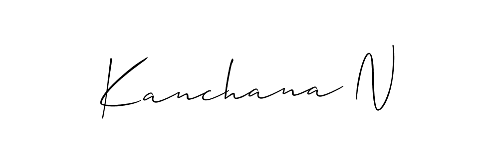 Best and Professional Signature Style for Kanchana N. Allison_Script Best Signature Style Collection. Kanchana N signature style 2 images and pictures png