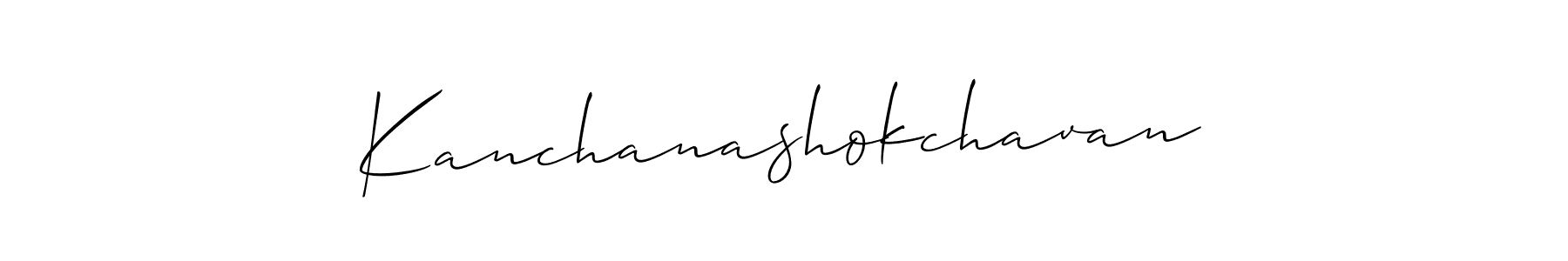 It looks lik you need a new signature style for name Kanchanashokchavan. Design unique handwritten (Allison_Script) signature with our free signature maker in just a few clicks. Kanchanashokchavan signature style 2 images and pictures png