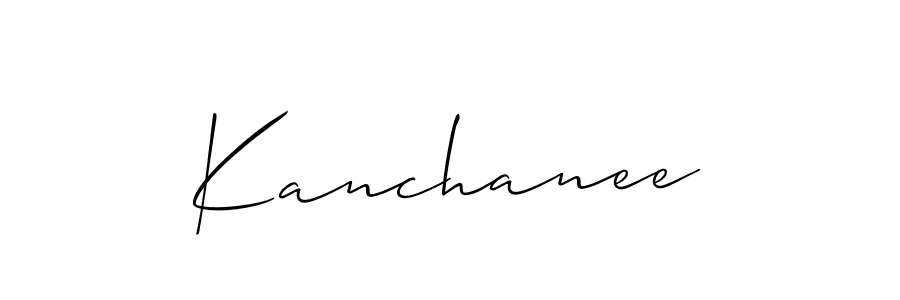 Make a beautiful signature design for name Kanchanee. With this signature (Allison_Script) style, you can create a handwritten signature for free. Kanchanee signature style 2 images and pictures png