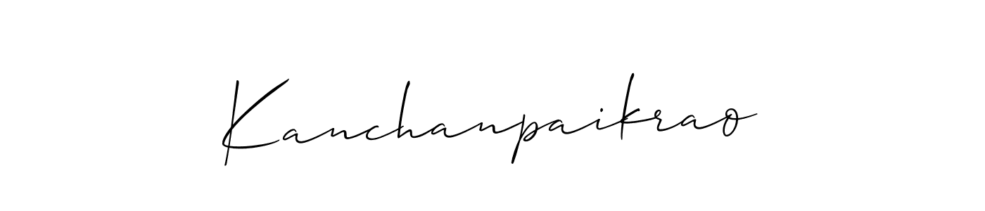 How to Draw Kanchanpaikrao signature style? Allison_Script is a latest design signature styles for name Kanchanpaikrao. Kanchanpaikrao signature style 2 images and pictures png