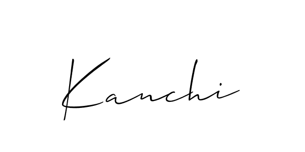 How to make Kanchi name signature. Use Allison_Script style for creating short signs online. This is the latest handwritten sign. Kanchi signature style 2 images and pictures png