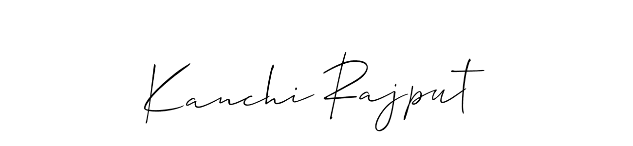 Also we have Kanchi Rajput name is the best signature style. Create professional handwritten signature collection using Allison_Script autograph style. Kanchi Rajput signature style 2 images and pictures png