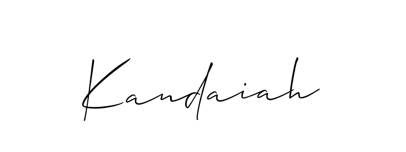 The best way (Allison_Script) to make a short signature is to pick only two or three words in your name. The name Kandaiah include a total of six letters. For converting this name. Kandaiah signature style 2 images and pictures png