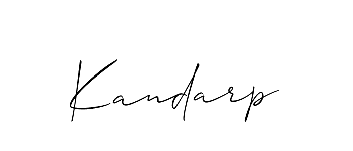 Make a beautiful signature design for name Kandarp. Use this online signature maker to create a handwritten signature for free. Kandarp signature style 2 images and pictures png