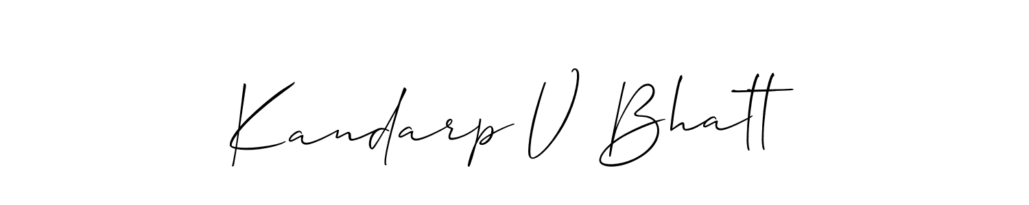 This is the best signature style for the Kandarp V Bhatt name. Also you like these signature font (Allison_Script). Mix name signature. Kandarp V Bhatt signature style 2 images and pictures png