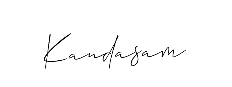 How to Draw Kandasam signature style? Allison_Script is a latest design signature styles for name Kandasam. Kandasam signature style 2 images and pictures png