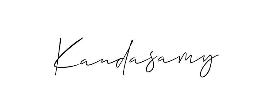 Kandasamy stylish signature style. Best Handwritten Sign (Allison_Script) for my name. Handwritten Signature Collection Ideas for my name Kandasamy. Kandasamy signature style 2 images and pictures png