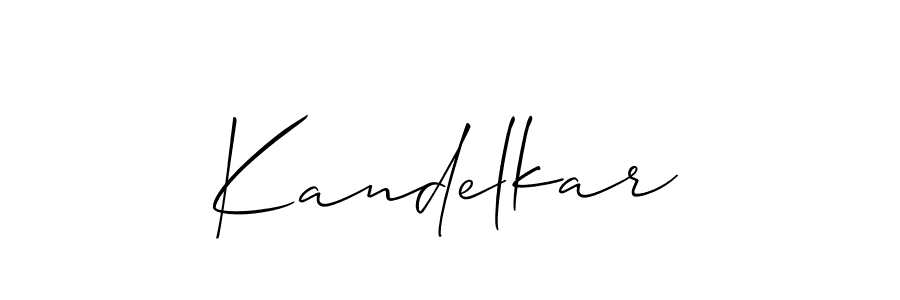 Also You can easily find your signature by using the search form. We will create Kandelkar name handwritten signature images for you free of cost using Allison_Script sign style. Kandelkar signature style 2 images and pictures png