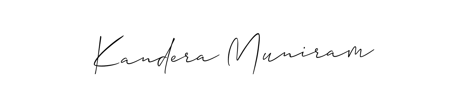 It looks lik you need a new signature style for name Kandera Muniram. Design unique handwritten (Allison_Script) signature with our free signature maker in just a few clicks. Kandera Muniram signature style 2 images and pictures png