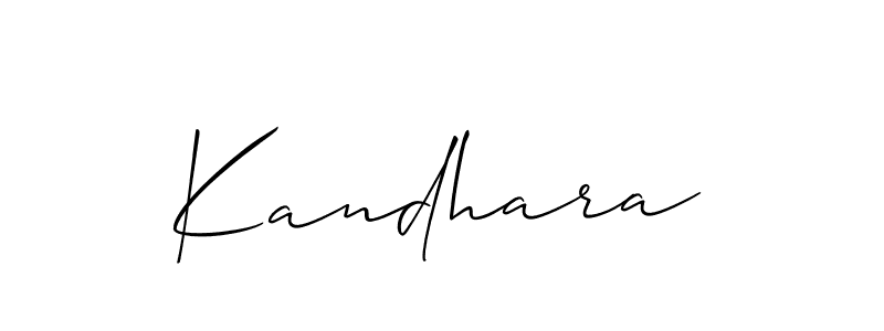 How to Draw Kandhara signature style? Allison_Script is a latest design signature styles for name Kandhara. Kandhara signature style 2 images and pictures png