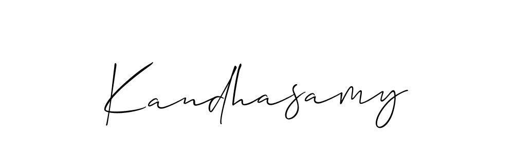 Kandhasamy stylish signature style. Best Handwritten Sign (Allison_Script) for my name. Handwritten Signature Collection Ideas for my name Kandhasamy. Kandhasamy signature style 2 images and pictures png