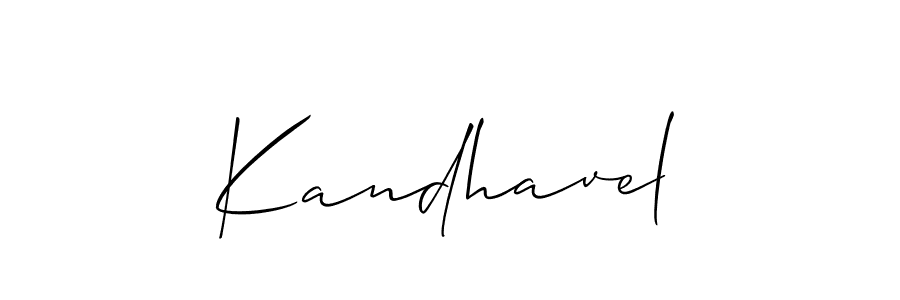 How to Draw Kandhavel signature style? Allison_Script is a latest design signature styles for name Kandhavel. Kandhavel signature style 2 images and pictures png