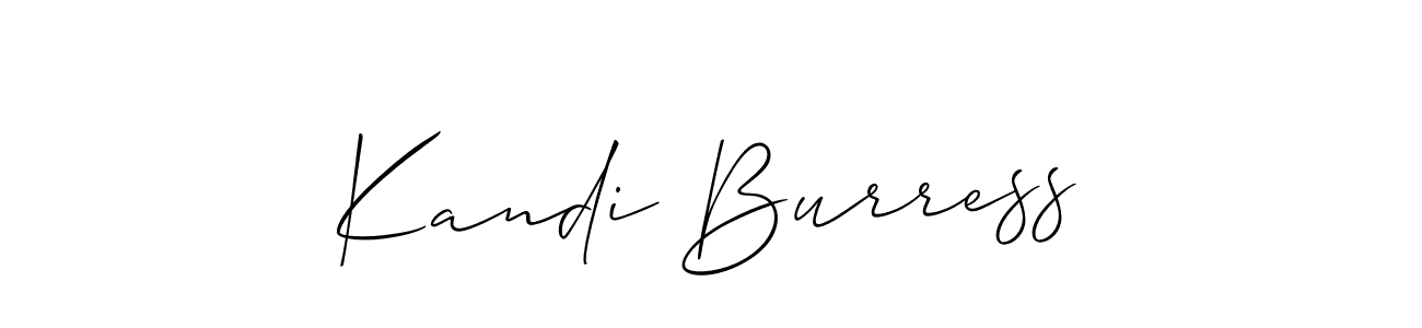 Make a beautiful signature design for name Kandi Burress. Use this online signature maker to create a handwritten signature for free. Kandi Burress signature style 2 images and pictures png