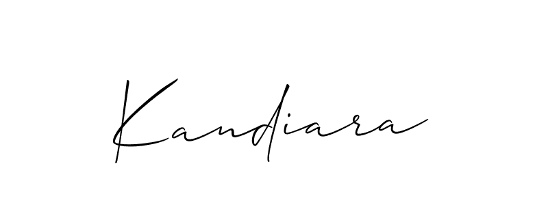 Make a short Kandiara signature style. Manage your documents anywhere anytime using Allison_Script. Create and add eSignatures, submit forms, share and send files easily. Kandiara signature style 2 images and pictures png