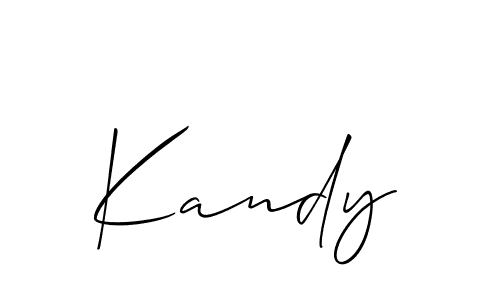 Allison_Script is a professional signature style that is perfect for those who want to add a touch of class to their signature. It is also a great choice for those who want to make their signature more unique. Get Kandy name to fancy signature for free. Kandy signature style 2 images and pictures png