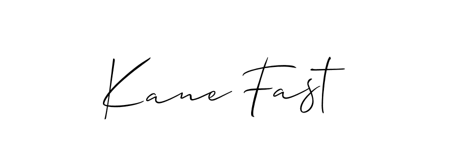 Kane Fast stylish signature style. Best Handwritten Sign (Allison_Script) for my name. Handwritten Signature Collection Ideas for my name Kane Fast. Kane Fast signature style 2 images and pictures png