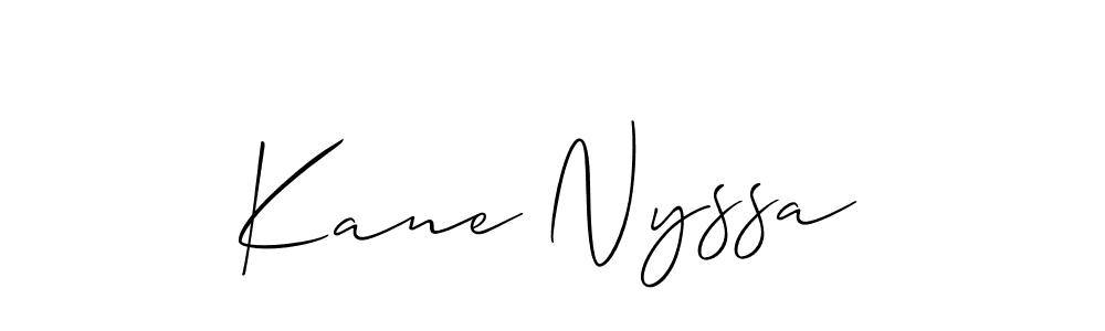 Check out images of Autograph of Kane Nyssa name. Actor Kane Nyssa Signature Style. Allison_Script is a professional sign style online. Kane Nyssa signature style 2 images and pictures png