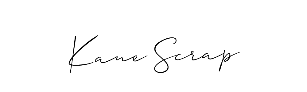 Kane Scrap stylish signature style. Best Handwritten Sign (Allison_Script) for my name. Handwritten Signature Collection Ideas for my name Kane Scrap. Kane Scrap signature style 2 images and pictures png