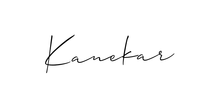 You should practise on your own different ways (Allison_Script) to write your name (Kanekar) in signature. don't let someone else do it for you. Kanekar signature style 2 images and pictures png