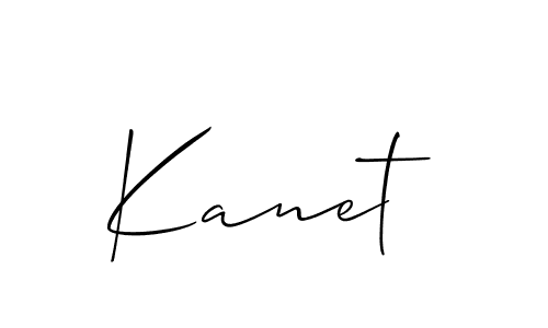 Also we have Kanet name is the best signature style. Create professional handwritten signature collection using Allison_Script autograph style. Kanet signature style 2 images and pictures png