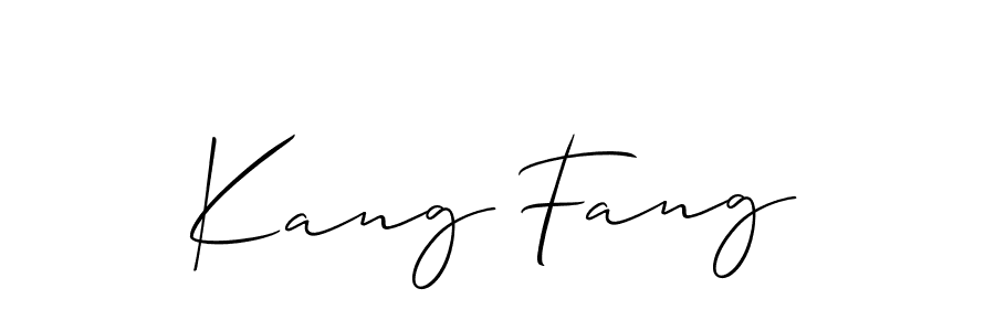 if you are searching for the best signature style for your name Kang Fang. so please give up your signature search. here we have designed multiple signature styles  using Allison_Script. Kang Fang signature style 2 images and pictures png