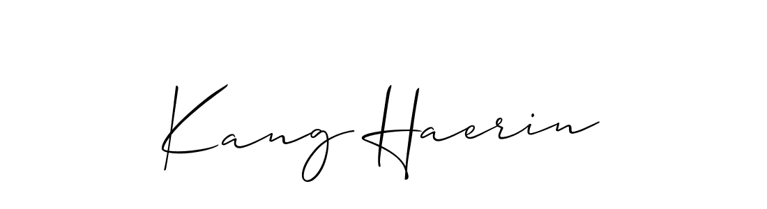 It looks lik you need a new signature style for name Kang Haerin. Design unique handwritten (Allison_Script) signature with our free signature maker in just a few clicks. Kang Haerin signature style 2 images and pictures png