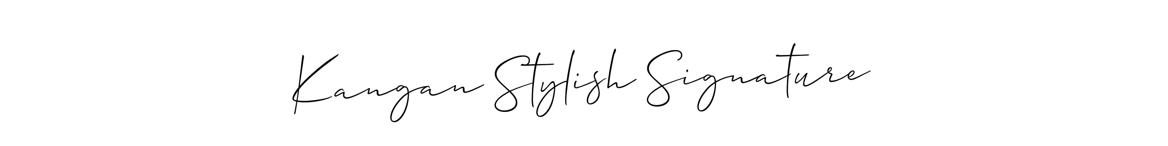 You can use this online signature creator to create a handwritten signature for the name Kangan Stylish Signature. This is the best online autograph maker. Kangan Stylish Signature signature style 2 images and pictures png