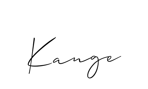 Create a beautiful signature design for name Kange. With this signature (Allison_Script) fonts, you can make a handwritten signature for free. Kange signature style 2 images and pictures png