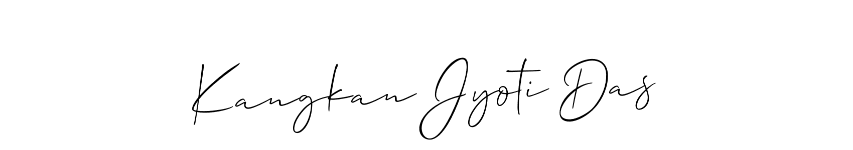 Kangkan Jyoti Das stylish signature style. Best Handwritten Sign (Allison_Script) for my name. Handwritten Signature Collection Ideas for my name Kangkan Jyoti Das. Kangkan Jyoti Das signature style 2 images and pictures png