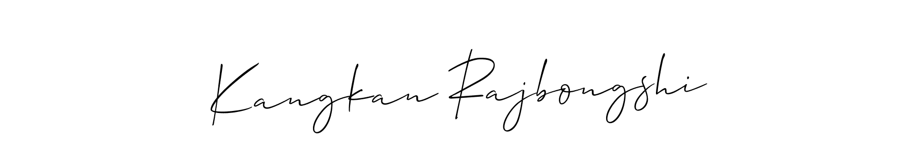 How to make Kangkan Rajbongshi signature? Allison_Script is a professional autograph style. Create handwritten signature for Kangkan Rajbongshi name. Kangkan Rajbongshi signature style 2 images and pictures png