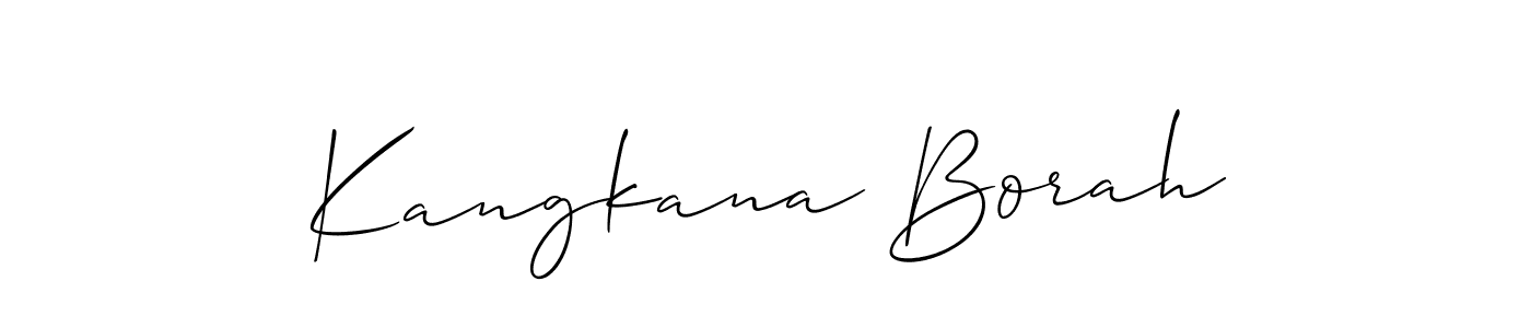 Use a signature maker to create a handwritten signature online. With this signature software, you can design (Allison_Script) your own signature for name Kangkana Borah. Kangkana Borah signature style 2 images and pictures png