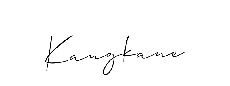 Also we have Kangkane name is the best signature style. Create professional handwritten signature collection using Allison_Script autograph style. Kangkane signature style 2 images and pictures png