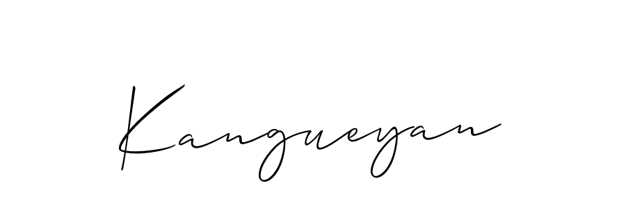 Once you've used our free online signature maker to create your best signature Allison_Script style, it's time to enjoy all of the benefits that Kangueyan name signing documents. Kangueyan signature style 2 images and pictures png